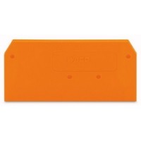 End/partition plate, orange; 2.5x29x59mm