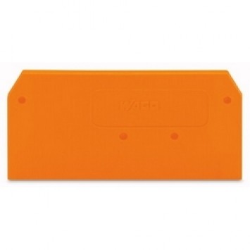 End/partition plate, orange; 2.5x29x59mm